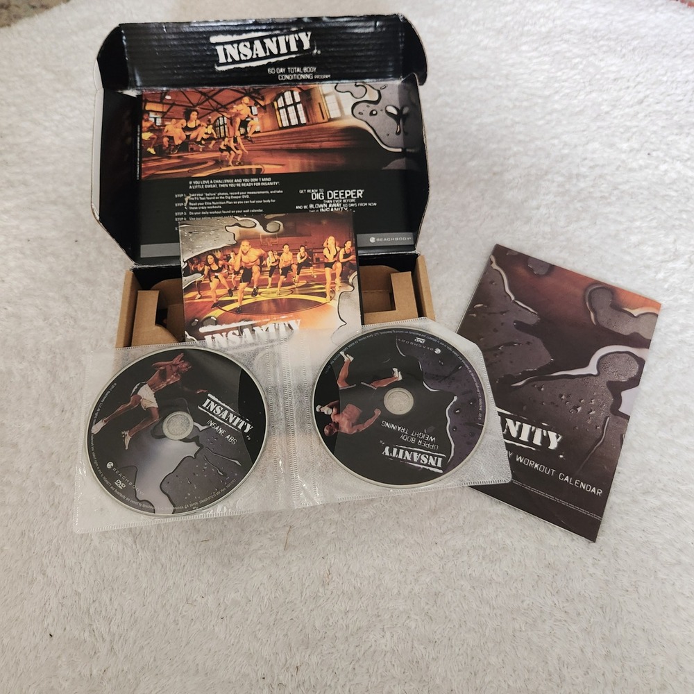 Beachbody Insanity 60 Day Total Body Conditioning Workout DVD Set Shaun T